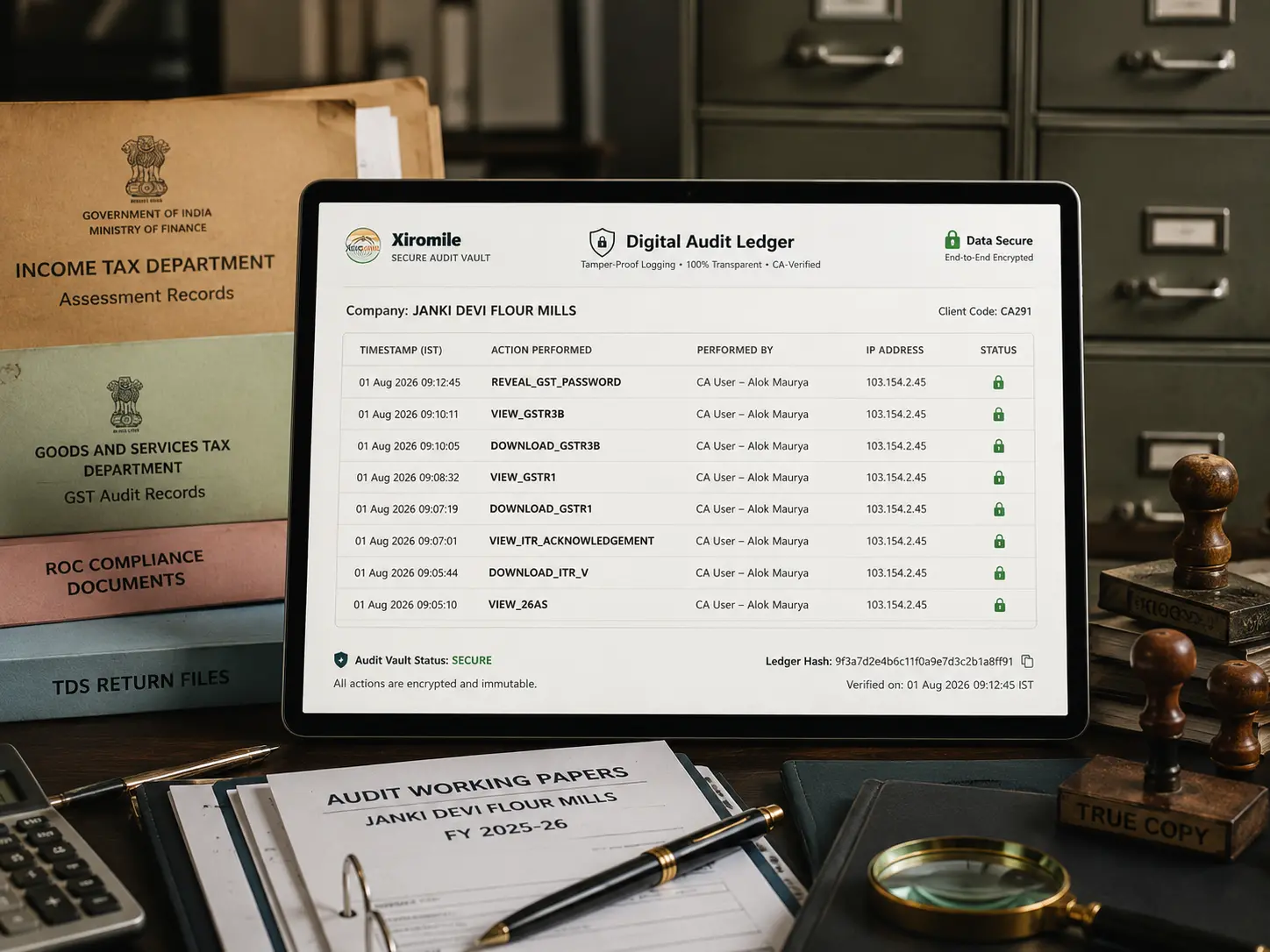 Xiromile Audit Log System